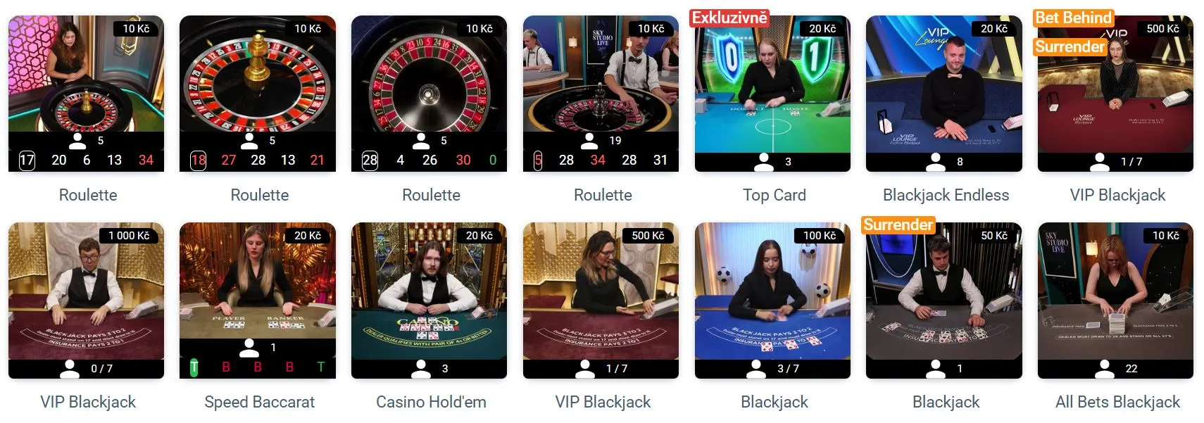 nové české online casino Živé casino a spolupráce s herními studii